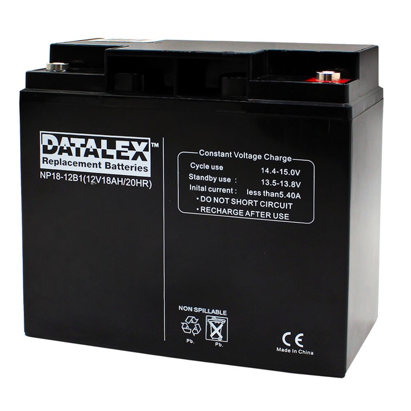 12V-18A – BATTERY LEAD ACID 12V 18AH 7.08X3.03X6.53IN(LXWXH)