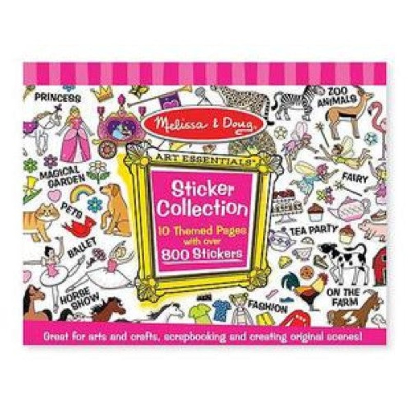 14247 – STICKER COLLECTION-PINK 10 THEMED PAGES W/500+ STICKERS