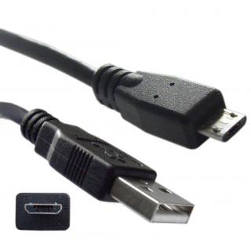 26950 – USB CABLE A MALE TO MICRO B MALE 3FT BLACK