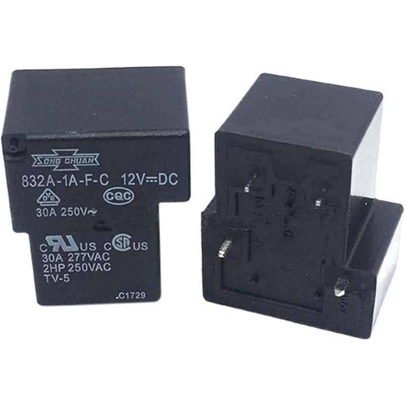 832A-1A-F-C-12VDC – RELAY DC 12V 1P1T 30A 4P PCMT 30A/277VAC