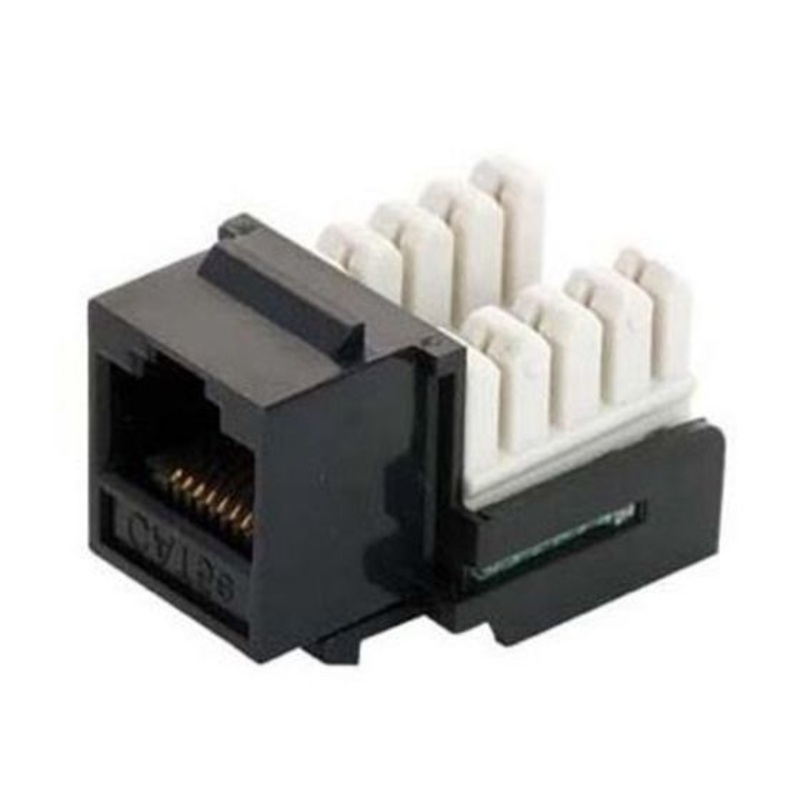 CAT5EJ-BK – KEYSTONE JACK CAT5E BLK 110 90DEG