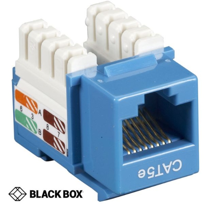 CAT5EJ-BL – KEYSTONE JACK CAT5E BLU 110 90DEG