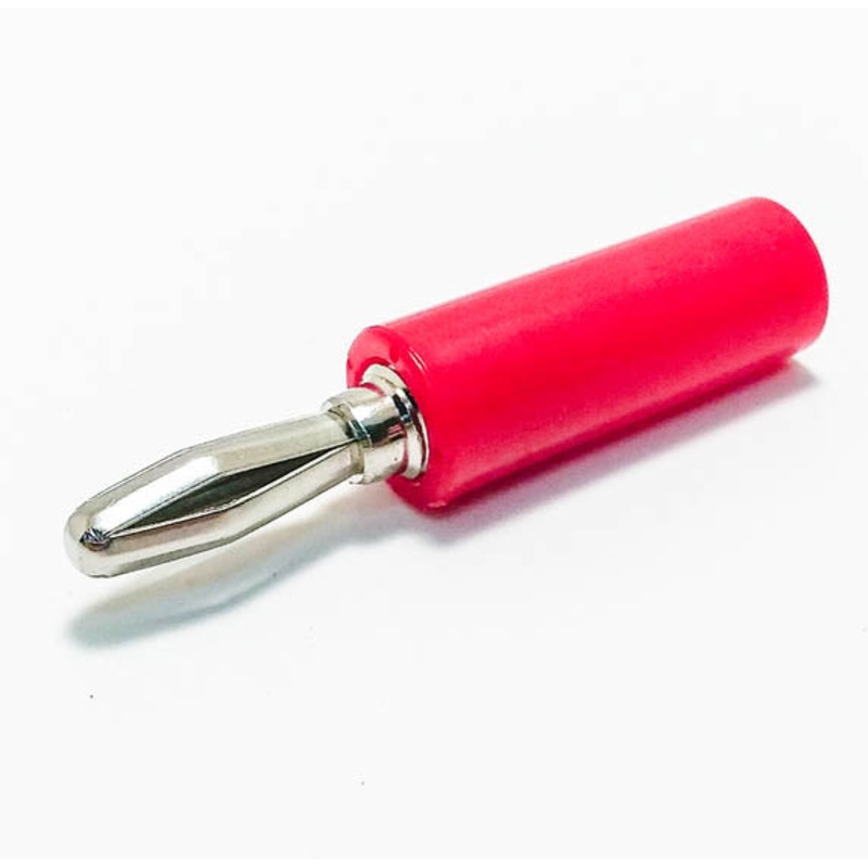 GBA-1342B – BANANA PLUG THROUGH HOLE STD RED INSULATED