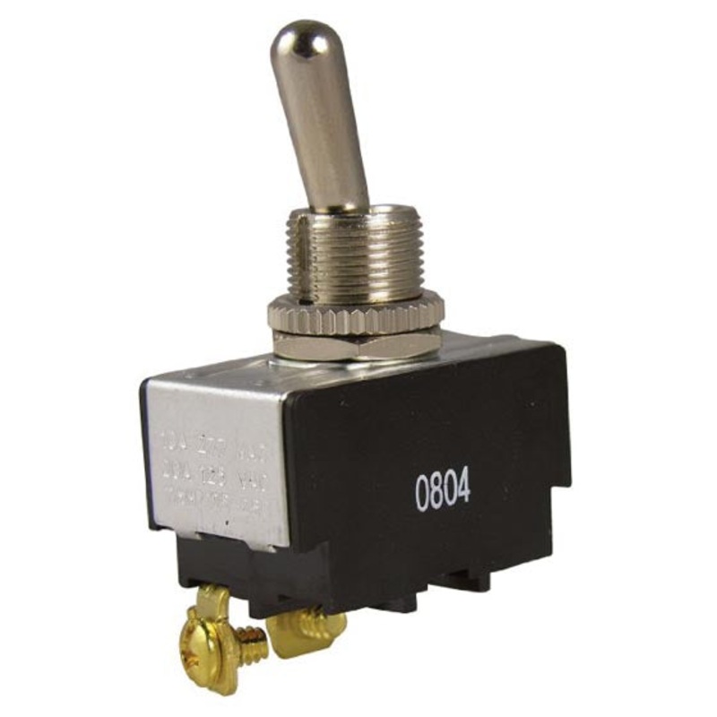 GSW-10 – TOGGLE SWITCH 1P1T 20A ON-OFF 125VAC TH SCR 12MM HOLE