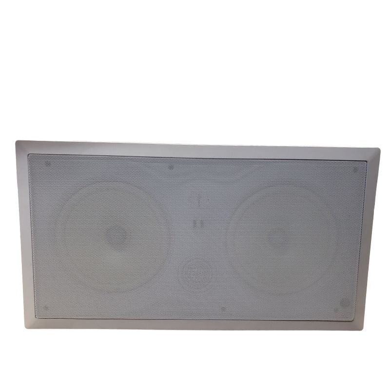 SDM8 – SPEAKER IN-WALL 8R 120W RECT WHT 10 3/8 X 20 3/16IN CUT-OUT