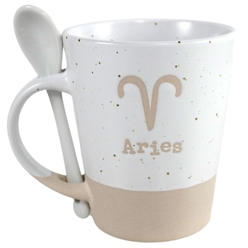 V24-230 – ARIES ZODIAC MUG W/SPOON