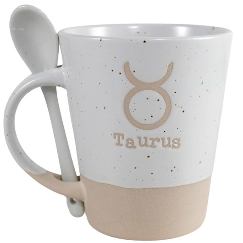 V24-232 – TAURUS ZODIAC MUG W/SPOON