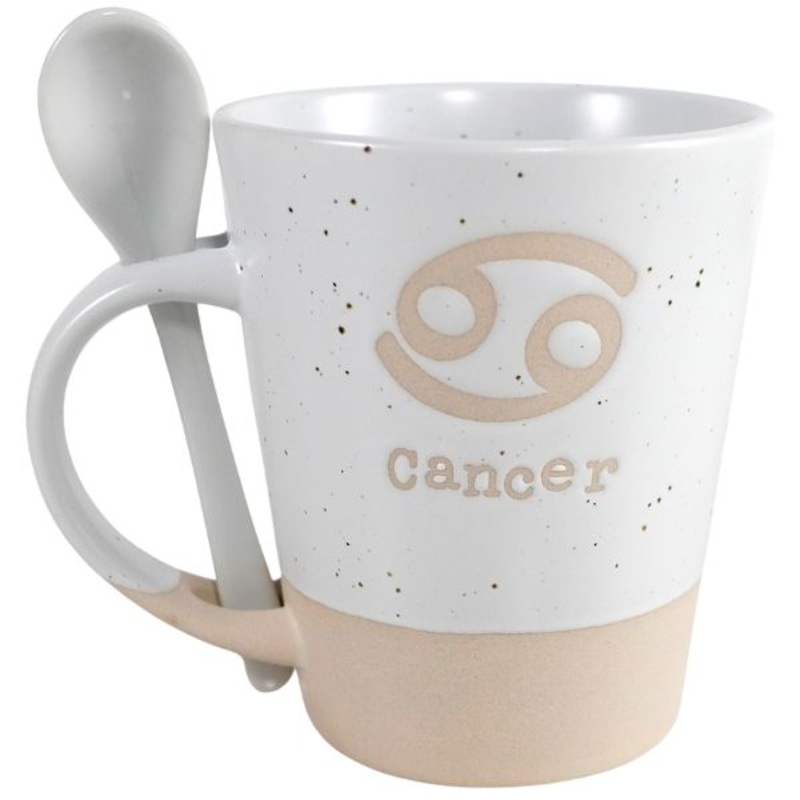 V24-234 – CANCER ZODIAC MUG W/SPOON