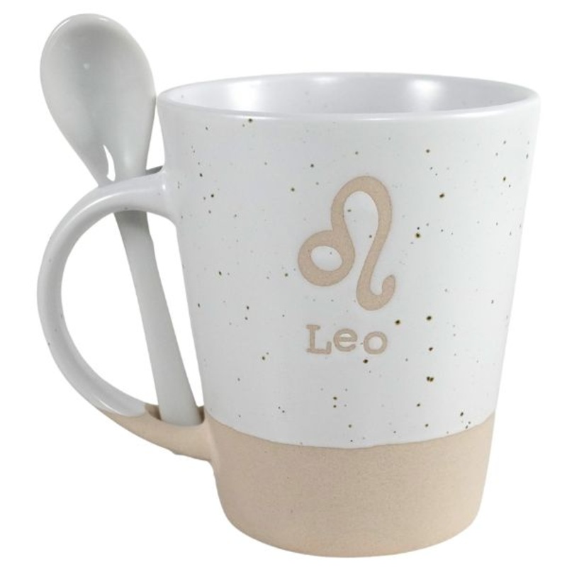 V24-235 – LEO ZODIAC MUG W/SPOON
