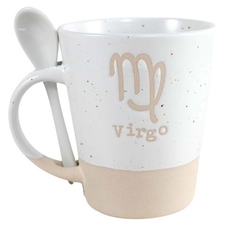 V24-236 – VIRGO ZODIAC MUG W/SPOON