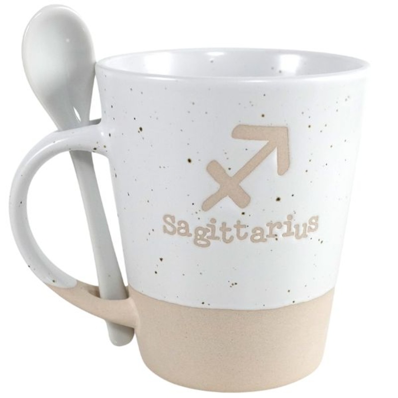 V24-239 – SAGITTARIUS ZODIAC MUG W/SPOON