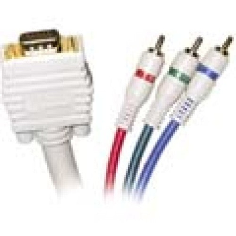 VGA3RCA-6 – COMPONENT VIDEO CABLE TO VGA 6FT DB15HD MALE TO 3XRCA MALE