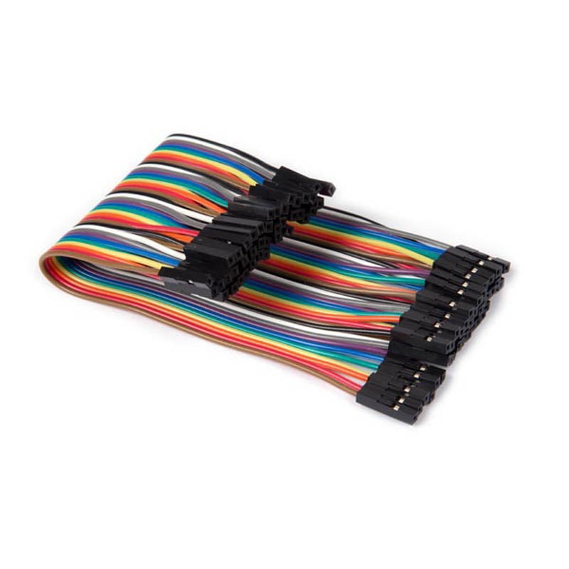 WPA429 – JUMPER WIRE FEMALE FEMALE 40PINS FLAT CABLE COLOUR 15CM 22-26AWG