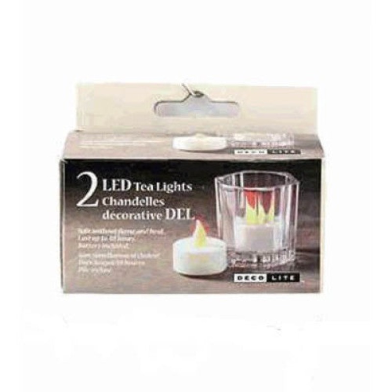 07471 – LED TEA LIGHT-2PCS USES ONE CR2032 BATTERY