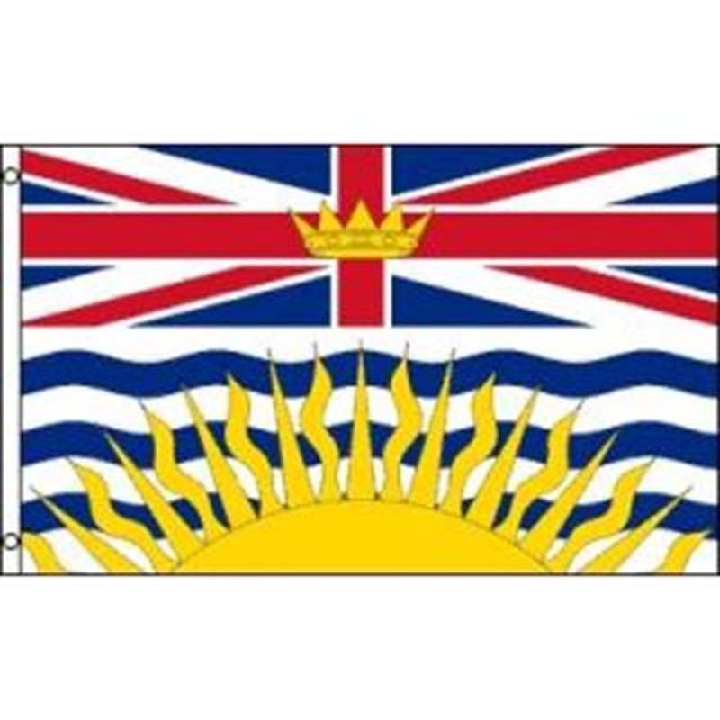 10483 – BRITISH COLUMBIA SOUVENIR FLAG 3X5FT