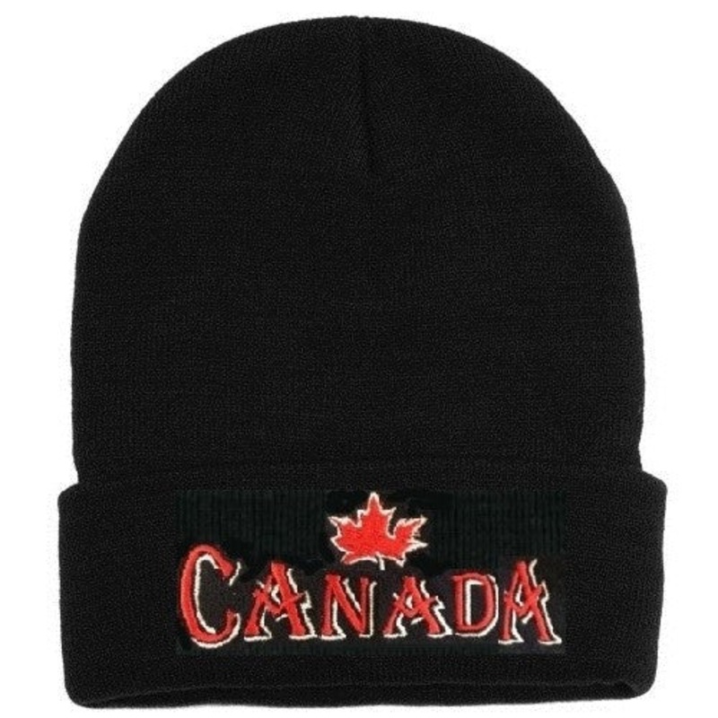 16536 – CANADA SOUVENIR WINTER HAT MAPLE LEAF 3D EMB.