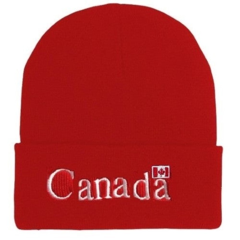 16538 – CANADA SOUVENIR WINTER HAT CANADA LOGO RED