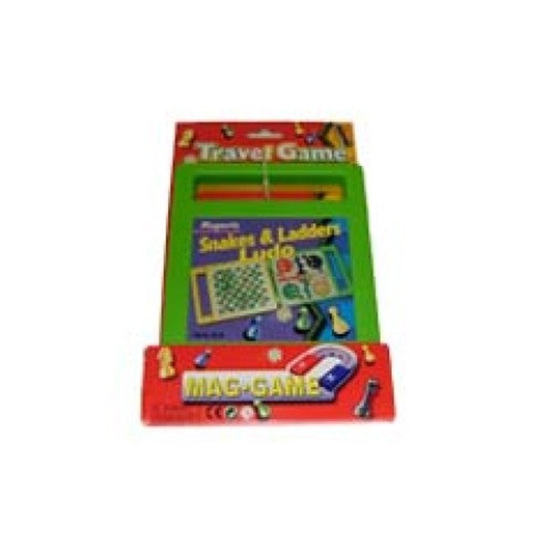 20130 – TRAVEL MAGNETIC GAMES 3-IN-1 SNAKES & LADDER & LUDO