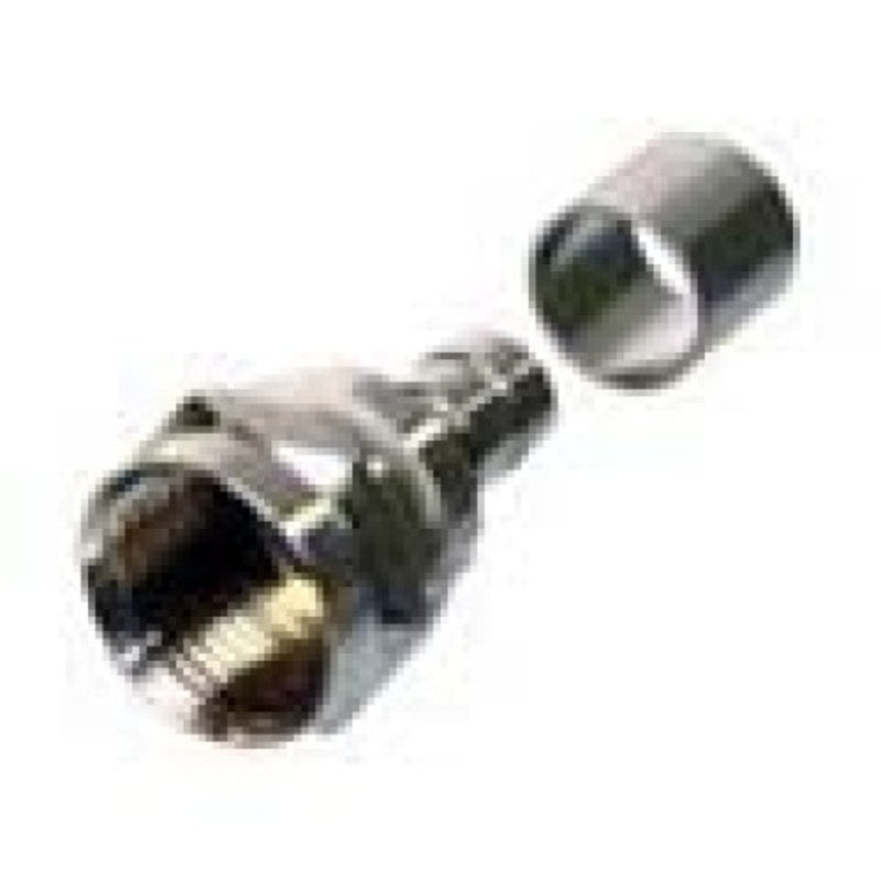 VC1002-6 – F PLUG RG6 CRIMP WITH RING  (5 pcs/pkg)