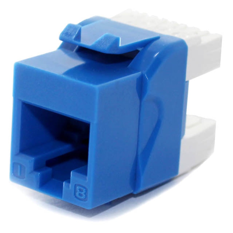 ZKCAT6-180B – KEYSTONE JACK CAT6 BLU 110 180DEG