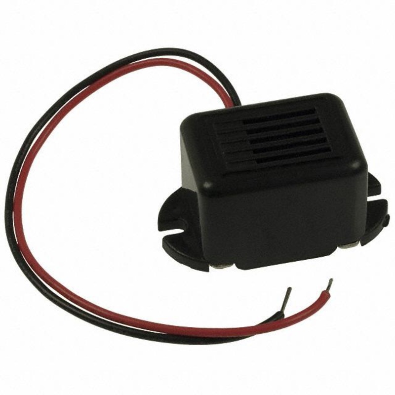 20S1120 – BUZZER DC 7-17V W/DRIVER 16X22MM 300-500HZ O/P:75DBA PCMT W/WIRE