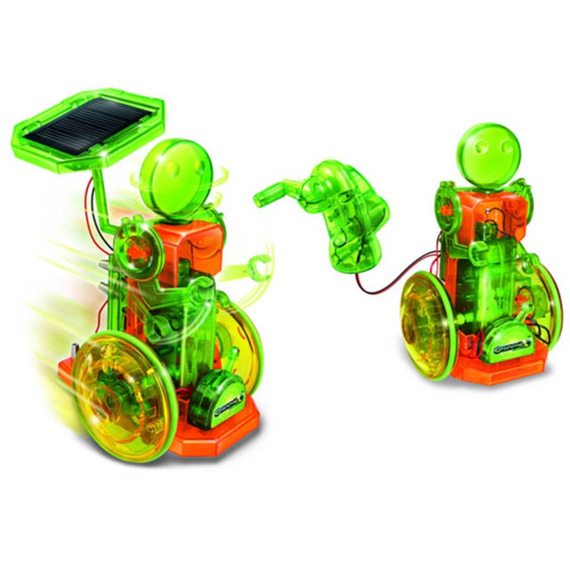 36511 – SOLAR POWERED AMAZING ROBOT OPERATES ON HAND GENERATOR