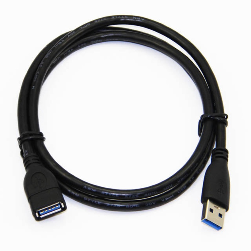 5434 – USB CABLE A-A MALE/FEM 10FT BLK