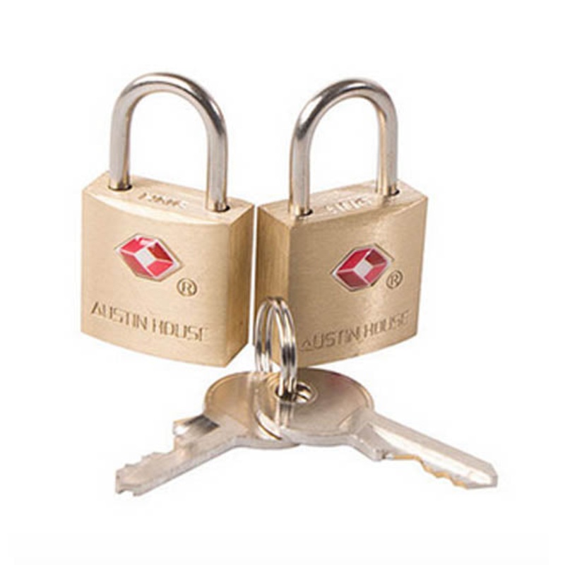 AH21BR91 – LUGGAGE LOCK BRASS TSA APPROVED SOLID 20MM (2 pcs/pkg)