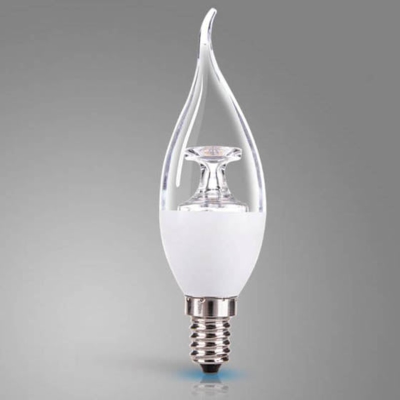 C37/2700K/4.5W – BULB LED C37 E12 WARM WHITE 4.5W 120V CANDLE FLAME