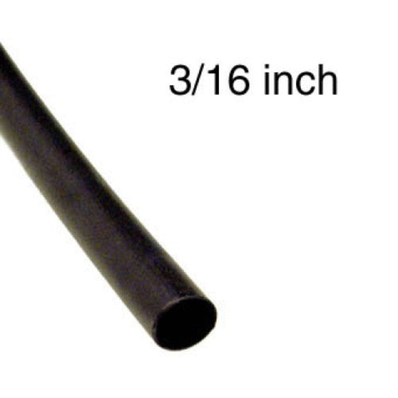 DW3/16-B4B – TUBING HST 3/16INX4FT DW BLK 3:1 600V 125C ADHESIVE