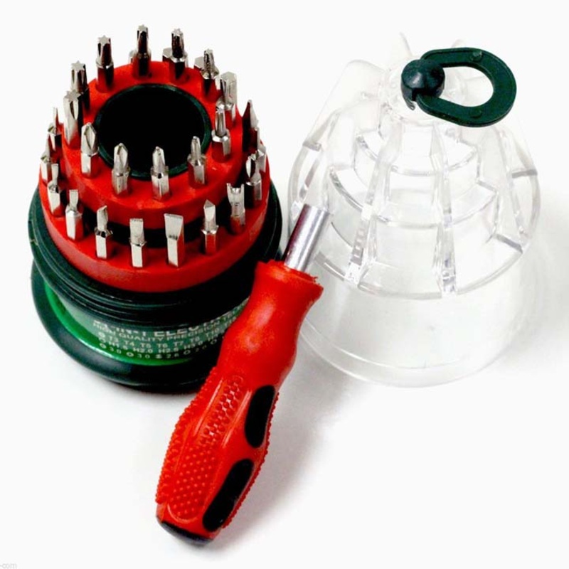 PS633 – SCREWDRIVER MULTIBIT 30 ASSORTED BITS STAR HEX PHILLIPS SLOTTED