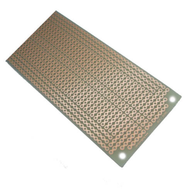 SB830 – PCB ETCHED SS 7.5X2IN 5CONNECTED PADS WITH POWER BUS