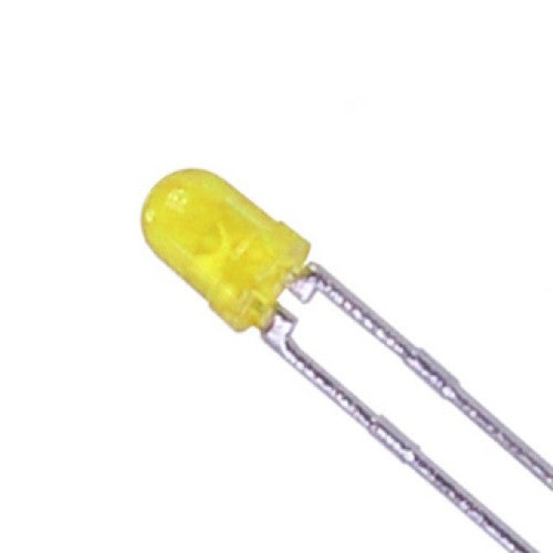 0345D – LED3 DIFF YEL 8MCD  (100 pcs/pkg)