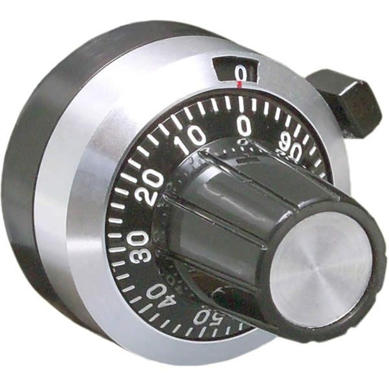 18CD1 – VERNIER DIAL 1/4IN 15 TURN WITH KNOB
