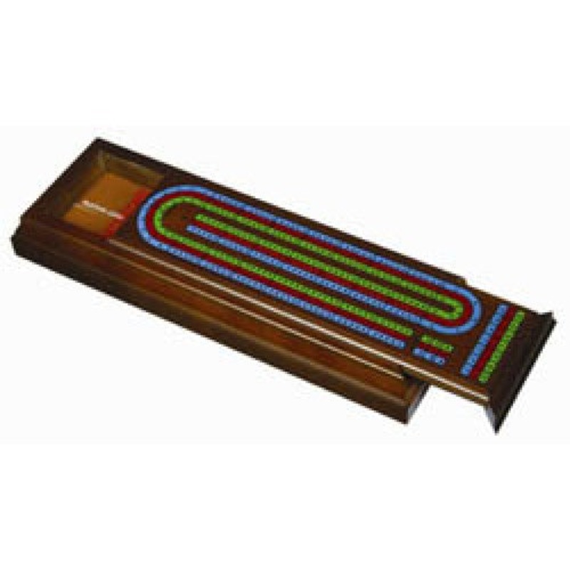 2428 – CRIBBAGE BOARD CASE WITH PLAYING CARDS