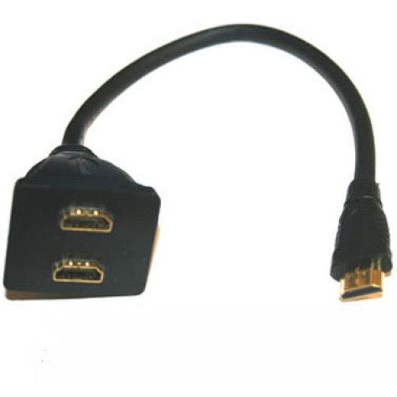 2522 – HDMI SPLITTER CABLE 1MALE-2FEM 8 INCH