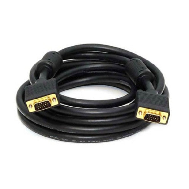 3621 – VGA CABLE DBHD15M/M 25FT IN-WALL BLACK GOLD PLATED