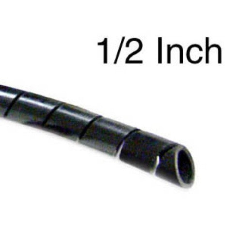 3NFP0C – SPIRAL WRAP 1/2IN OD BLK 100FT 100FT/SPOOL