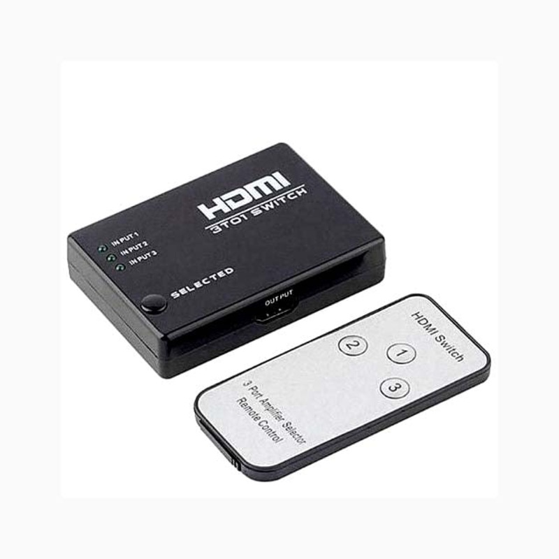 3X1HDMI-R – HDMI SWITCH BOX 3WAY W/REMOTE 3 INPUT 1 OUTPUT