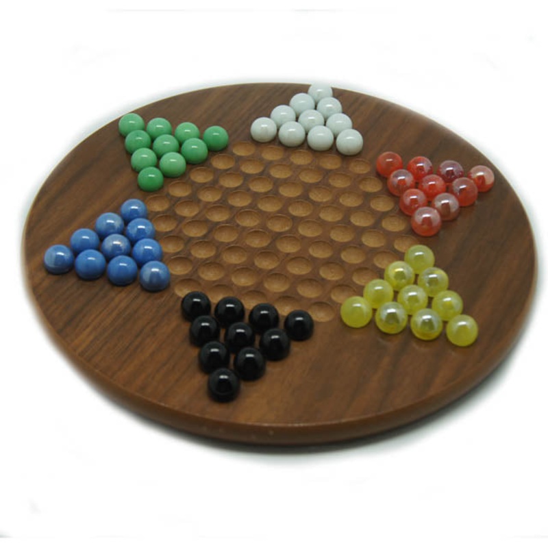 7041 – CHINESE CHECKERS WITH MARBLES IN COLORS