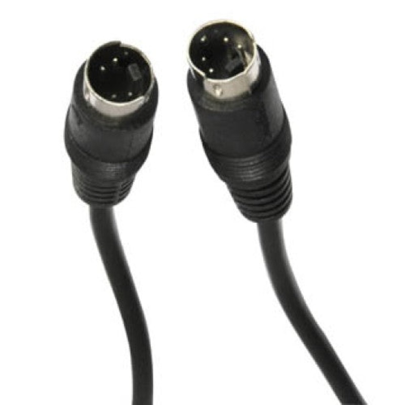CA1011-100B – S-VIDEO CABLE MINI DIN 4M/M 100F 100FT BLK GOLD