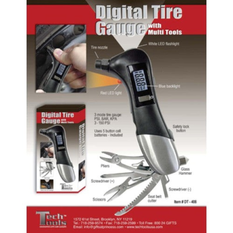DT-408 – TIRE PRESSURE GAUGE DIGITAL WITH SCREWDRIVER PLIER SCISSOR