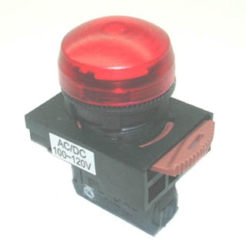 JPL-22FR1R – PILOT LIGHT 110V AC FLUSH RED