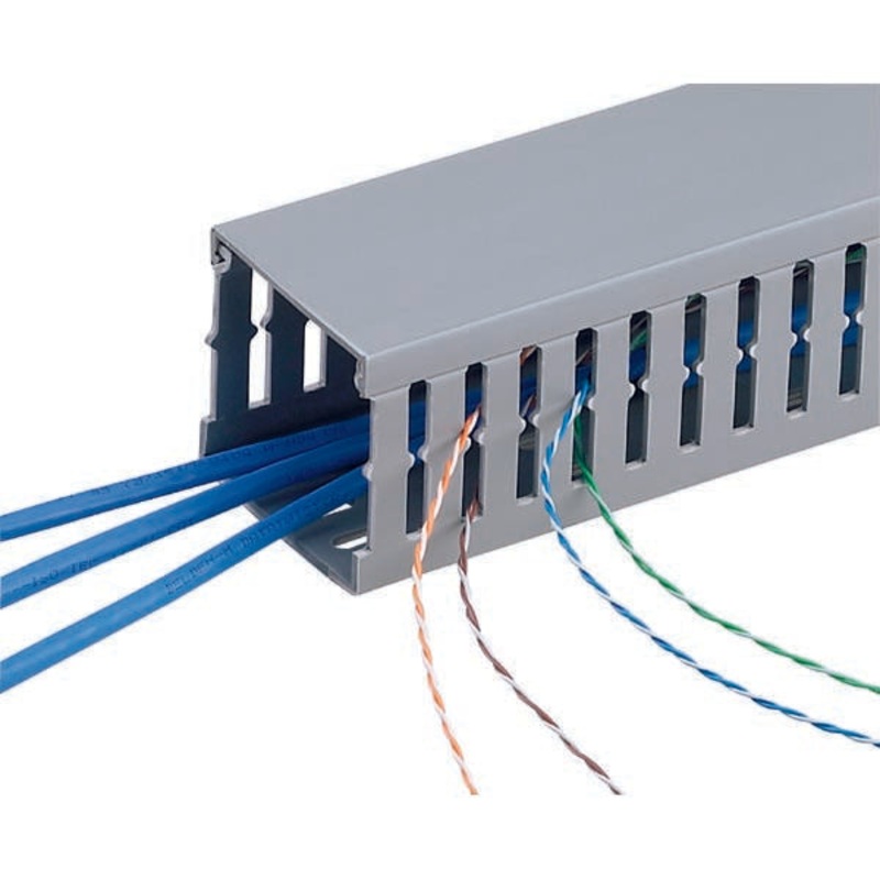 KFC-8818 – DUCT SLOTTED 3(W)X4(H)X78(L)IN GREY