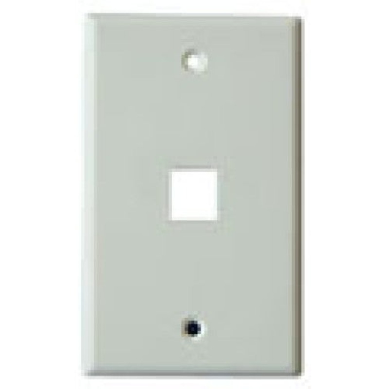 NP-JF1W – WALL PLATE 1PORT WHITE  (10 pcs/pkg)