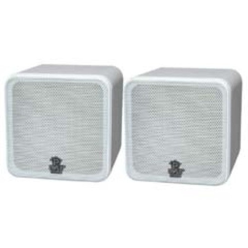 PCB4WT – SPEAKER MINI CUBE 8R 200W 4IN WHITE (2 pcs/pkg)
