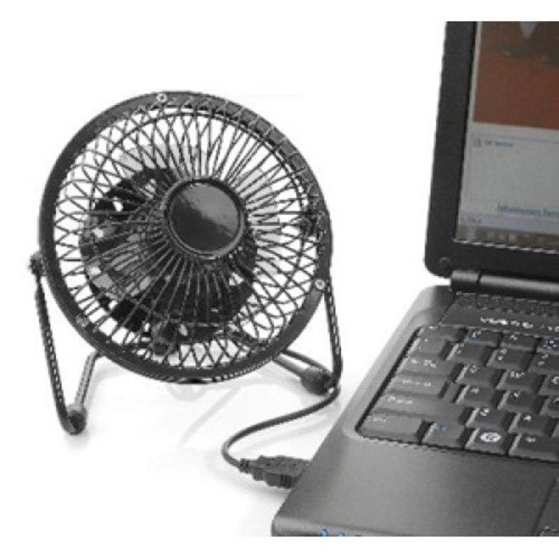 RF-0410-BLACK – FAN MINI 4 INCH USB POWERED BLACK METAL