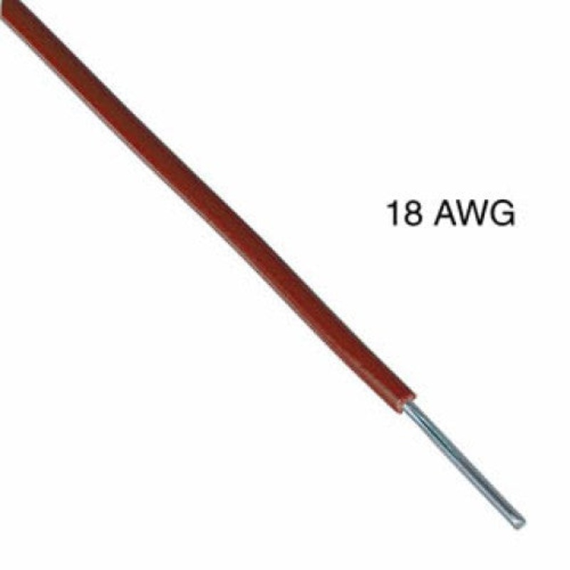 T1057-21-08 – WIRE SOLID 18AWG 100FT BROWN TEW PVC FT1 600V 105C