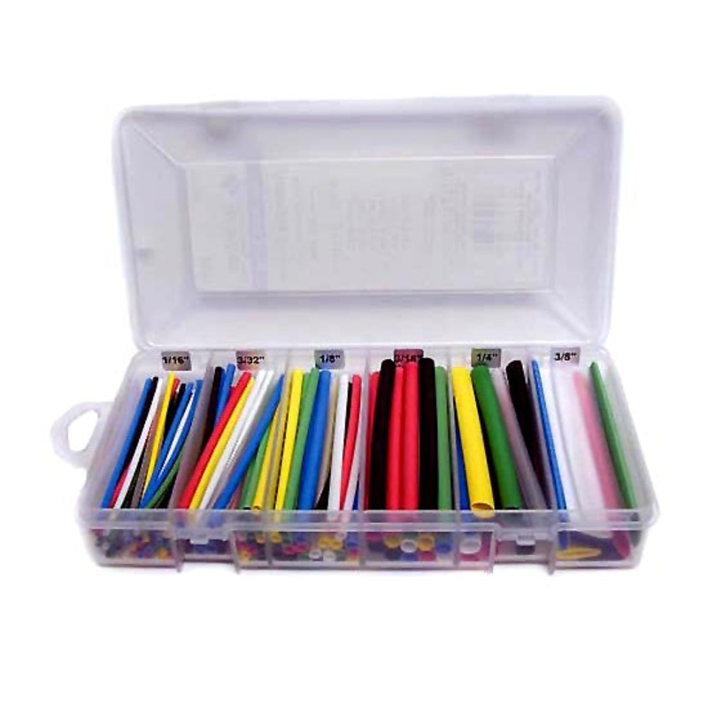 WYB-603C-160 – TUBING HST KIT 1/16 TO 3/8IN 4IN LENGTH ASSORTED COLOURS (160 pcs/pkg)