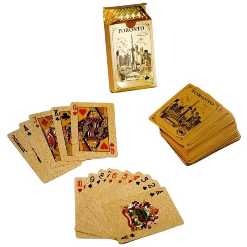 02897G – GOLD DECK OF CARDS- TORONTO